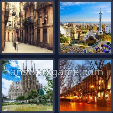4 Pics 1 Word 9 Letters BARCELONA