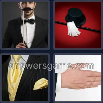 4 Pics 1 Word 9 Letters GENTLEMAN
