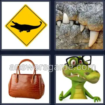 4 Pics 1 Word 9 Letters CROCODILE