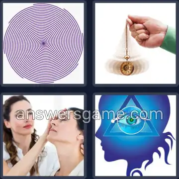 4 Pics 1 Word 9 Letters HYPNOTISM