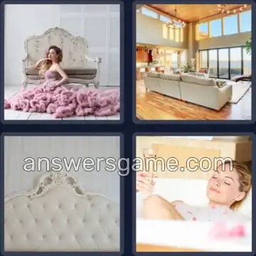 4 Pics 1 Word 9 Letters LUXURIOUS