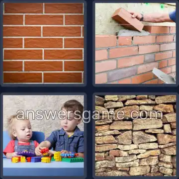 4 Pics 1 Word 9 Letters BRICKWORK