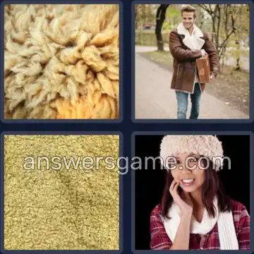 4 Pics 1 Word 9 Letters SHEEPSKIN