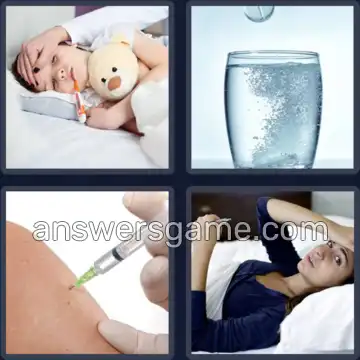 4 Pics 1 Word 9 Letters INFLUENZA