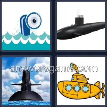 4 Pics 1 Word 9 Letters SUBMARINE