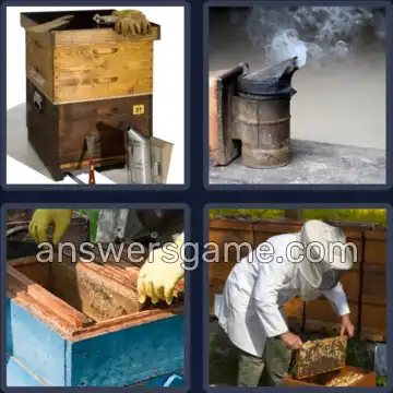 4 Pics 1 Word 9 Letters BEEKEEPER
