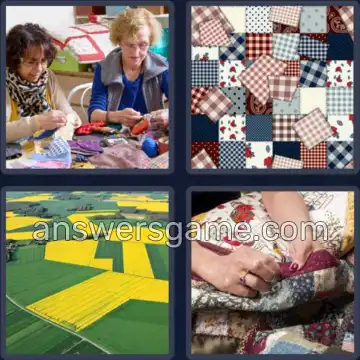 4 Pics 1 Word 9 Letters PATCHWORK