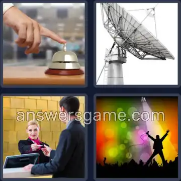 4 Pics 1 Word 9 Letters RECEPTION