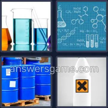 4 Pics 1 Word 9 Letters CHEMICALS