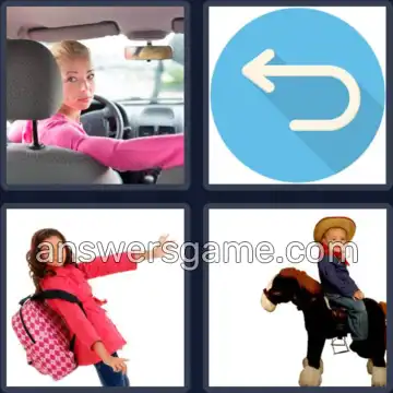 4 Pics 1 Word 9 Letters BACKWARDS