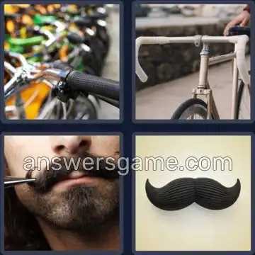 4 Pics 1 Word 9 Letters HANDLEBAR