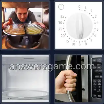 4 Pics 1 Word 9 Letters MICROWAVE