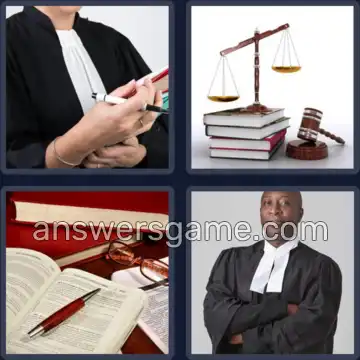 4 Pics 1 Word 9 Letters BARRISTER