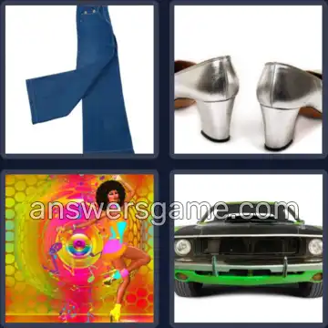 4 Pics 1 Word 9 Letters SEVENTIES