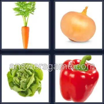 4 Pics 1 Word 9 Letters VEGETABLE
