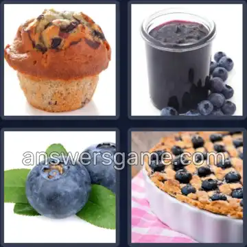 4 Pics 1 Word 9 Letters BLUEBERRY