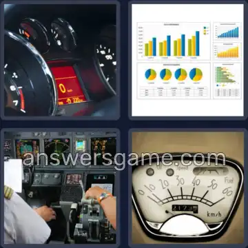 4 Pics 1 Word 9 Letters DASHBOARD