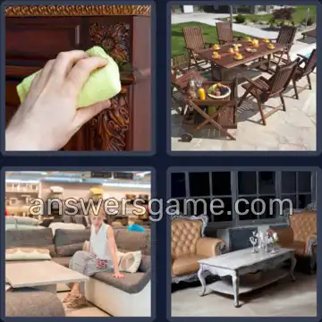 4 Pics 1 Word 9 Letters FURNITURE