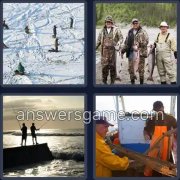 4 Pics 1 Word 9 Letters FISHERMEN