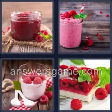 4 Pics 1 Word 9 Letters RASPBERRY