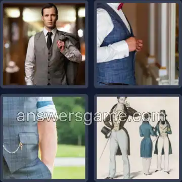 4 Pics 1 Word 9 Letters WAISTCOAT