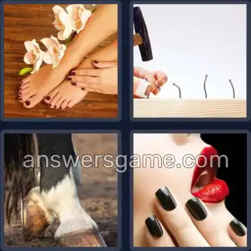 4 Fotos 1 Palabra 3 letras UÑA