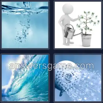 4 Fotos 1 Palabra 4 letras AGUA