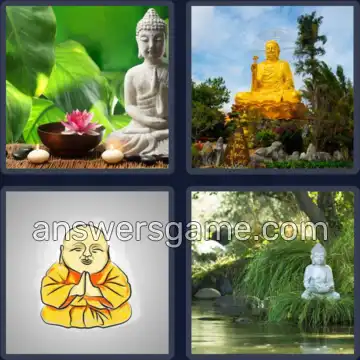 4 Fotos 1 Palabra 4 letras BUDA