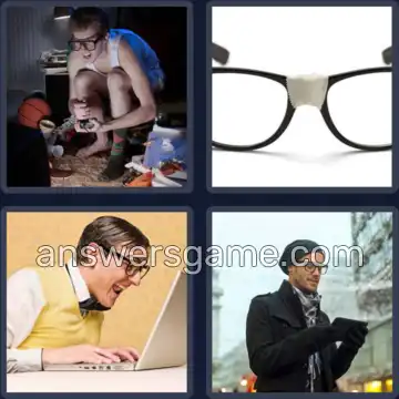 4 Fotos 1 Palabra 4 letras NERD
