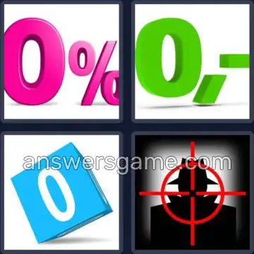 4 Fotos 1 Palabra 4 letras CERO