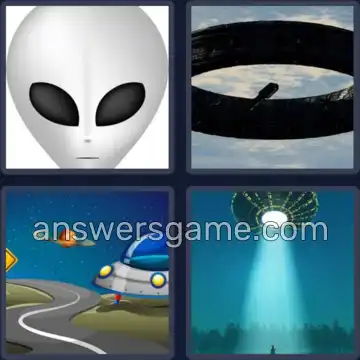 4 Fotos 1 Palabra 4 letras OVNI