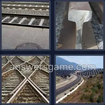 4 Fotos 1 Palabra 4 letras RAIL