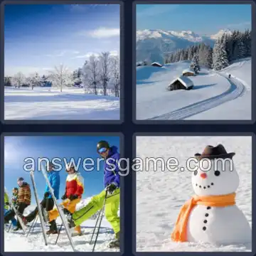 4 Fotos 1 Palabra 5 letras NIEVE