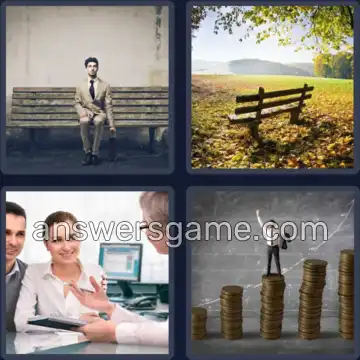 4 Fotos 1 Palabra 5 letras BANCO