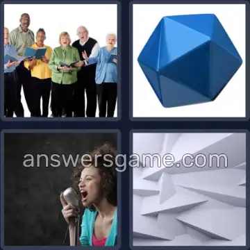 4 Fotos 1 Palabra 5 letras CANTO