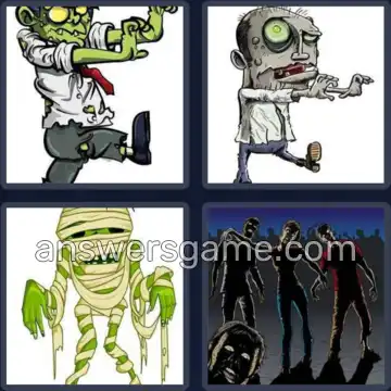 4 Fotos 1 Palabra 5 letras ZOMBI