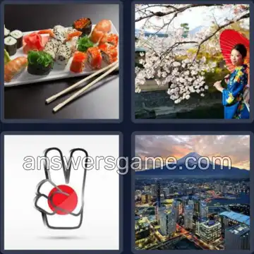 4 Fotos 1 Palabra 5 letras JAPON
