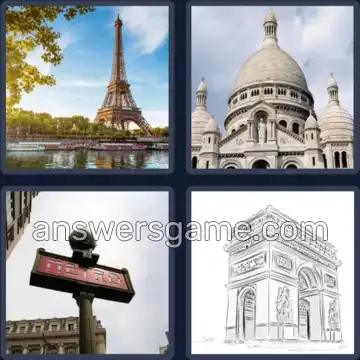 4 Fotos 1 Palabra 5 letras PARIS