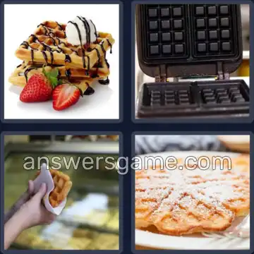 4 Fotos 1 Palabra 5 letras GOFRE