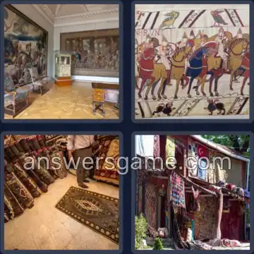 4 Fotos 1 Palabra 5 letras TAPIZ