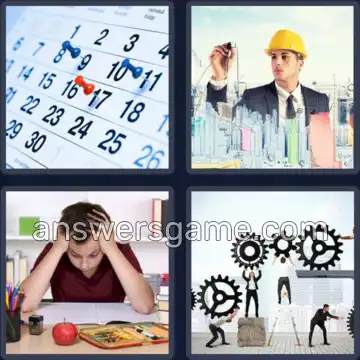 4 Fotos 1 Palabra 5 letras TAREA