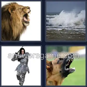 4 Fotos 1 Palabra 5 letras FEROZ