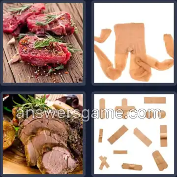4 Fotos 1 Palabra 5 letras CARNE