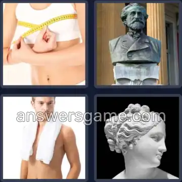 4 Fotos 1 Palabra 5 letras BUSTO