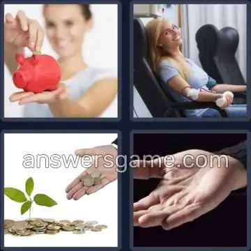 4 Fotos 1 Palabra 5 letras DONAR