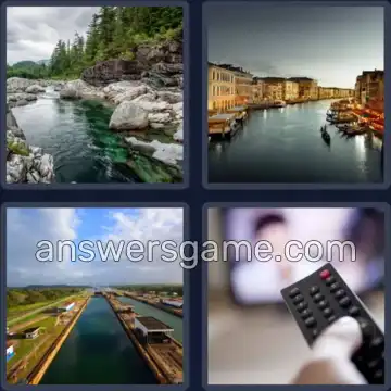 4 Fotos 1 Palabra 5 letras CANAL