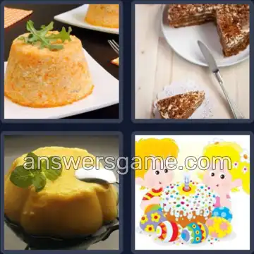 4 Fotos 1 Palabra 5 letras PUDIN