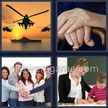 4 Fotos 1 Palabra 5 letras APOYO