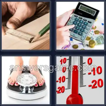 4 Fotos 1 Palabra 5 letras MEDIR