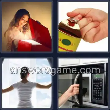 4 Fotos 1 Palabra 5 letras ABRIR